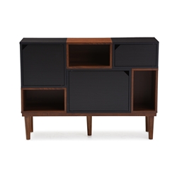 Baxton Studio Anderson Mid-century Retro Modern Oak and Espresso Wood Sideboard Storage Cabinet